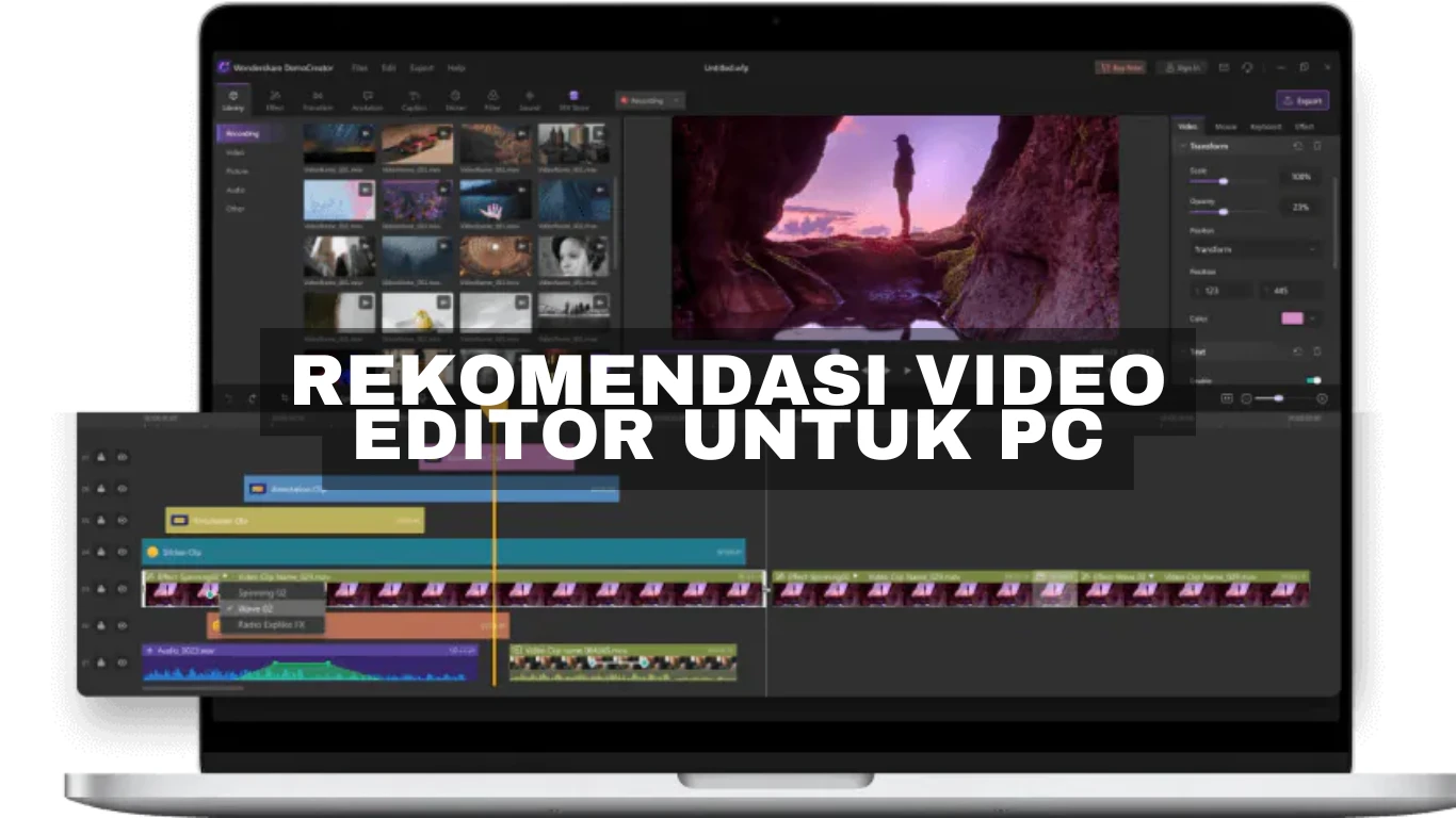 Rekomendasi Video Editor untuk PC