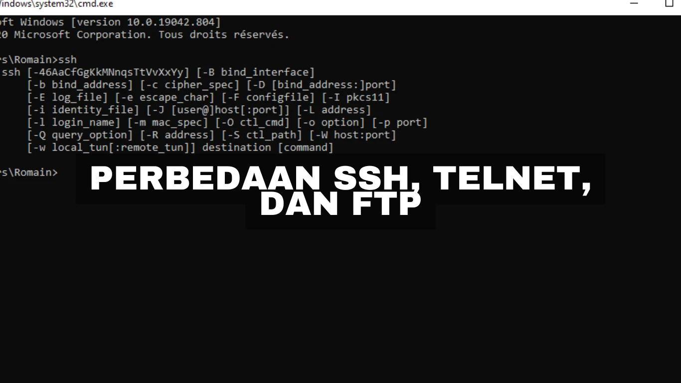 Perbedaan SSH, Telnet, dan FTP