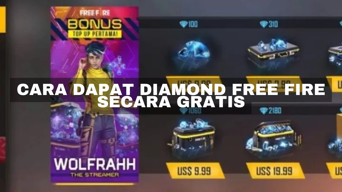 Cara dapat diamond Free Fire secara gratis