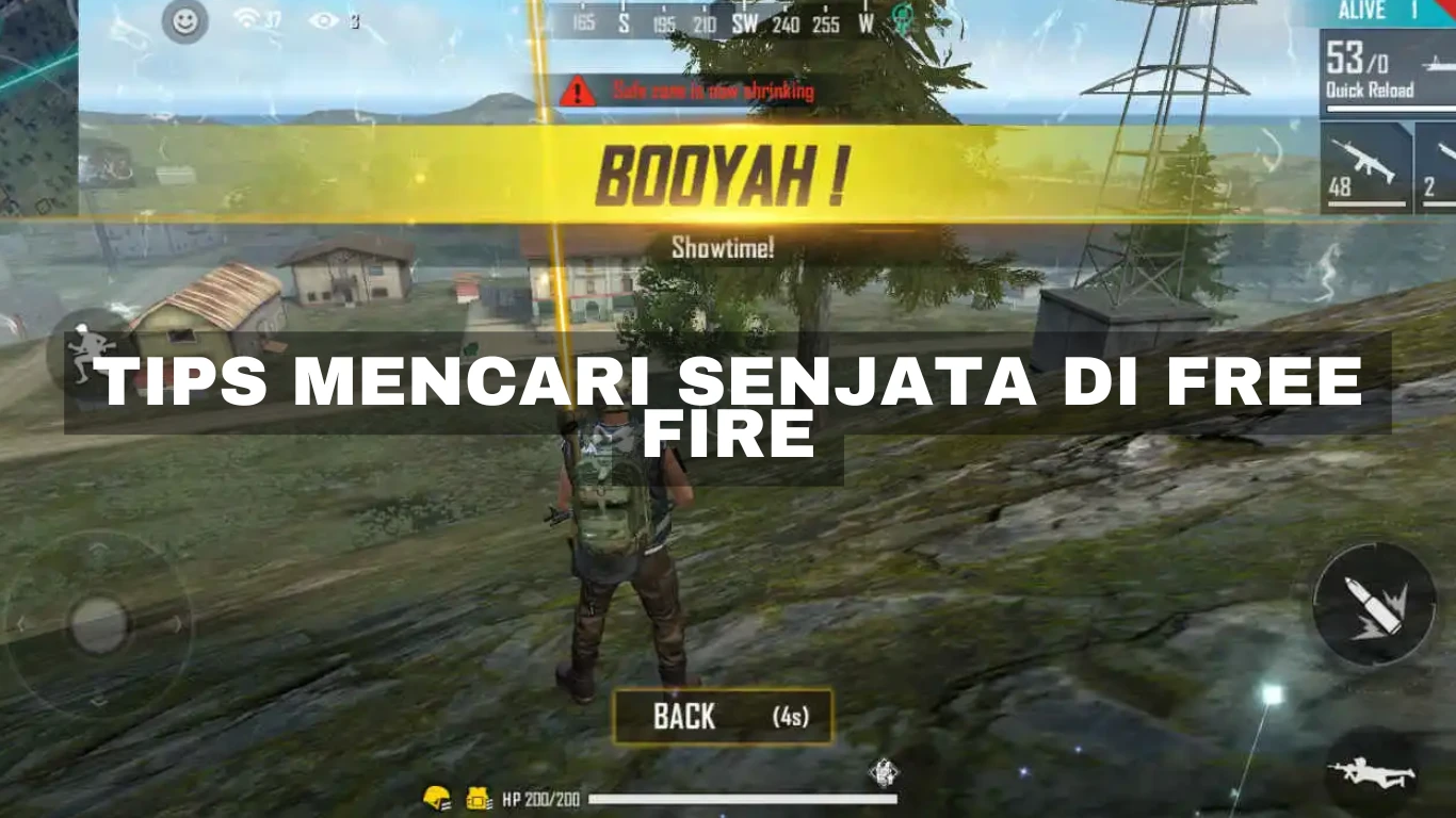 Tips mencari Senjata di Free Fire